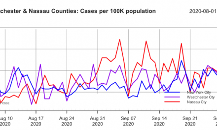 Covid-19: NYC 5 Boroughs, Nassau & Westchester to 10.05.20